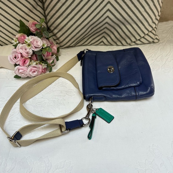 Coach Blue Leather Crossbody Bag - Picture 9 of 11